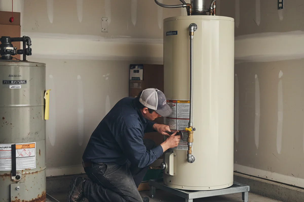Water heater and shutoff valve replacement in Fort Washington