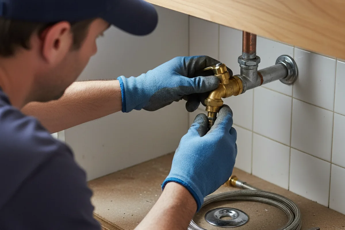 Shutoff valve and fitting work during Emergency Plumbing in Fort Washington